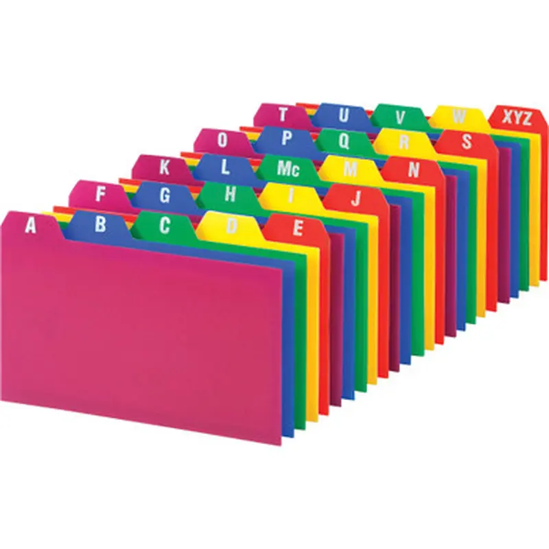 Oxford 73153 A-Z Poly Filing Index Cards