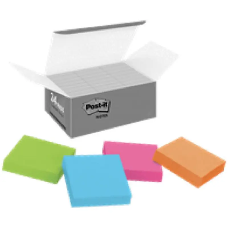 Post-it 62218SSAUC Super Sticky Notes - Energy Boost Color Collection