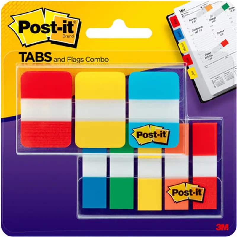 Post-it 686COMBO1 Tabs and Flags Combo Pack