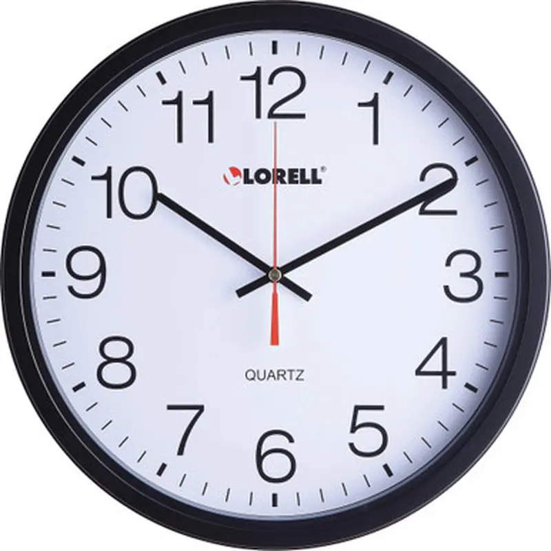 Lorell 61008 12-1/2&quot Slimline Wall Clock
