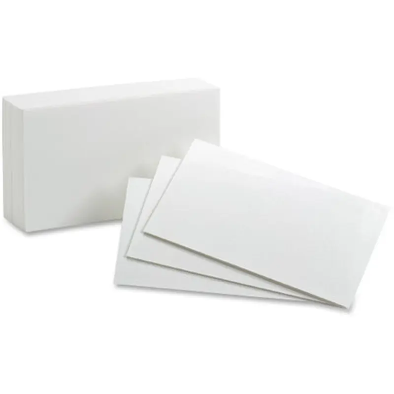 Oxford 30 Plain Index Cards