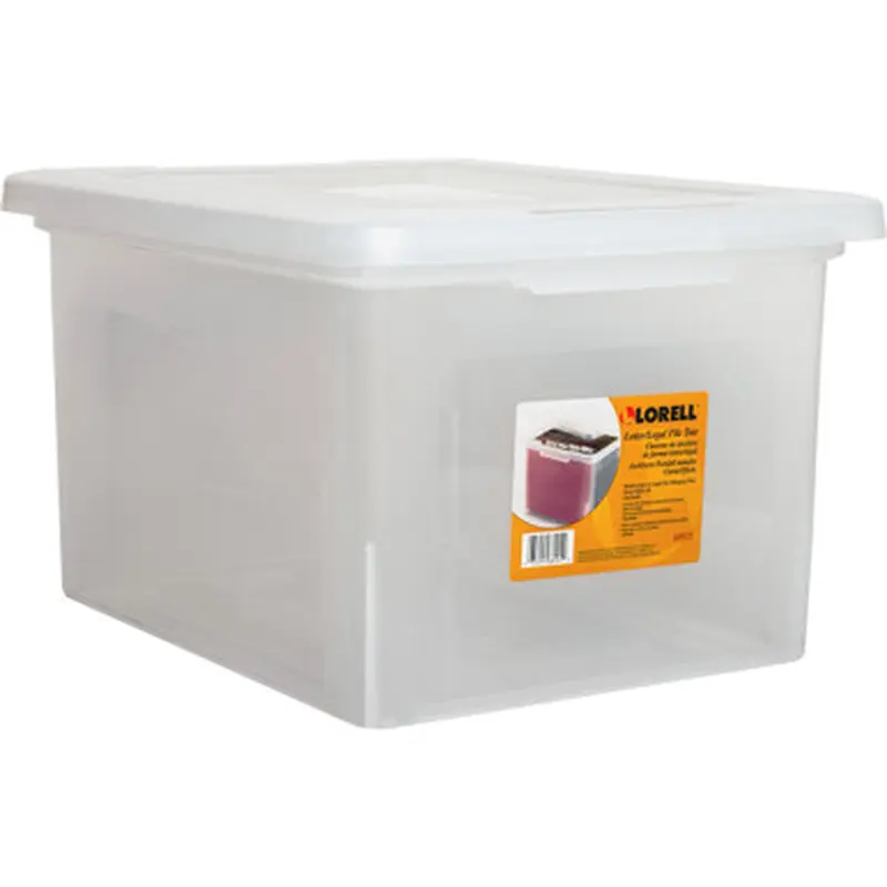Lorell 68925 Letter/Legal Plastic File Box