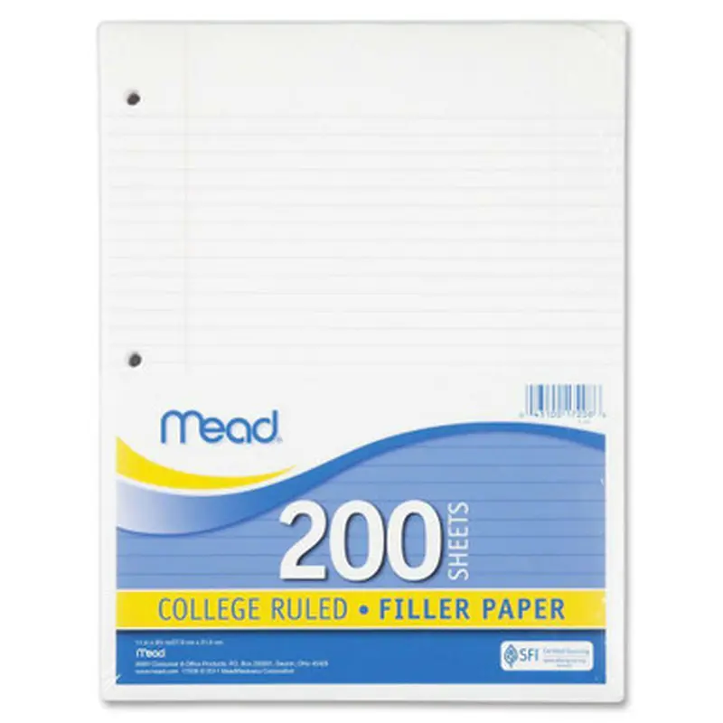 Mead 17208 Notebook Filler Paper - Letter
