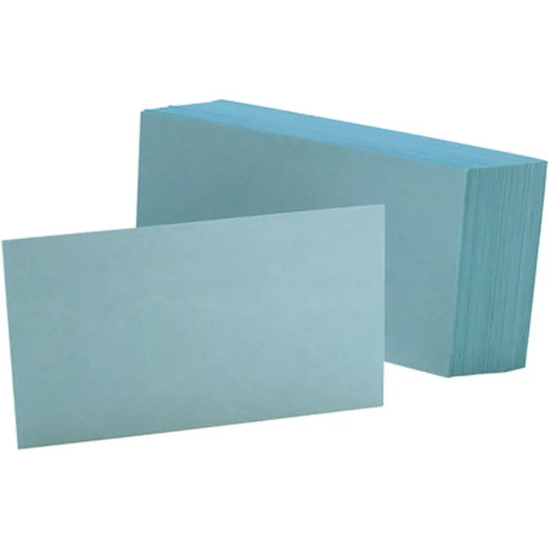 Oxford 7320BLU Colored Blank Index Cards