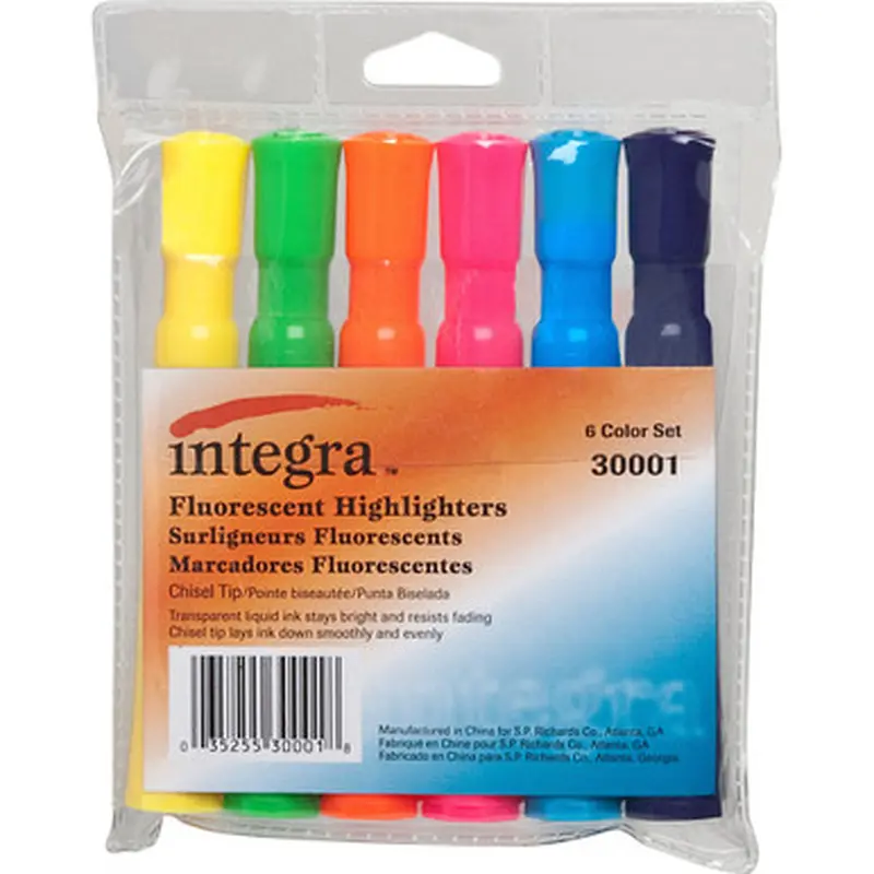 Integra 30001 Chisel Desk Liquid Highlighters