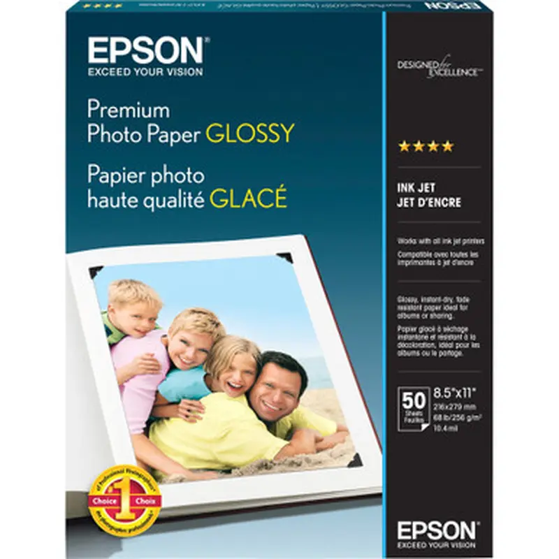 Epson S041667 Premium Photo Glossy InkJet Paper