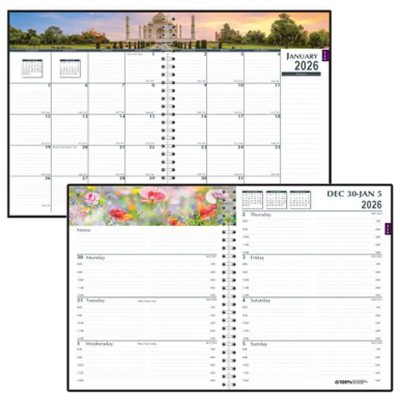 2026 2946-32 HOD294632 Earthscapes Gardens Weekly Monthly Appointment Book, 7 x 10&quot
