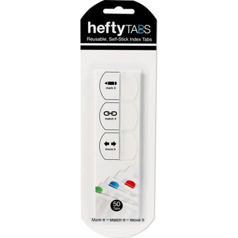 LEE 13105 Removable Hefty Index Tabs