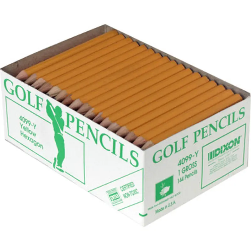 Dixon 14998 Pre-sharpened Wood Golf Pencils