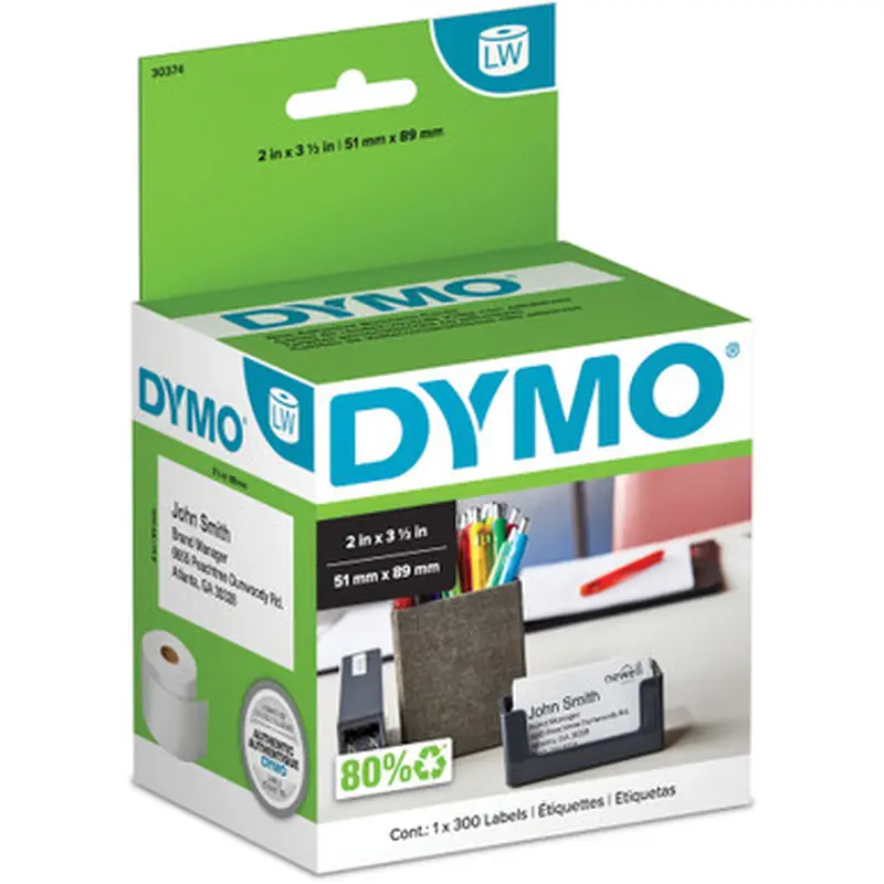 Dymo 30374 Nonadhesive Appointment Cardstock Labels