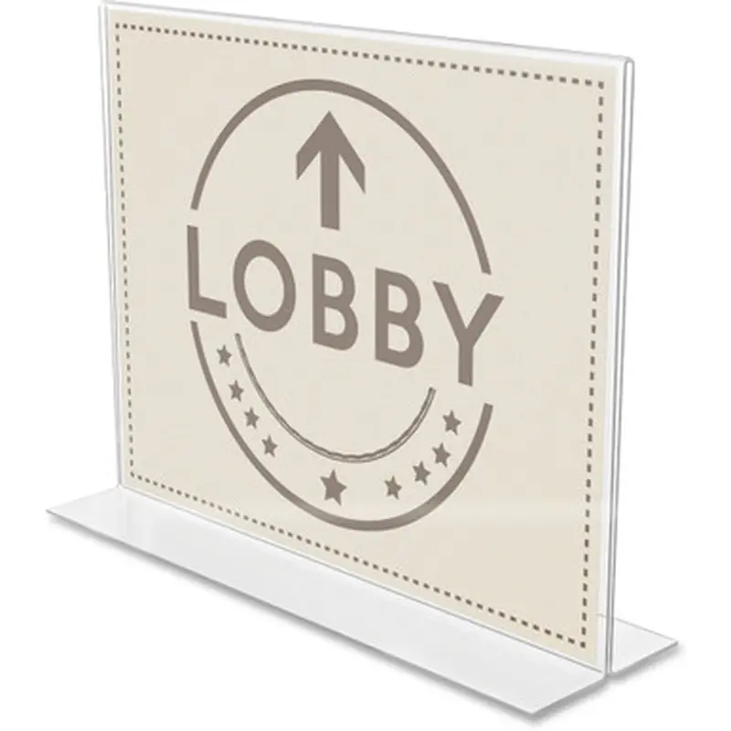 Deflecto 879301 Anti-Glare Double-sided Sign Holder