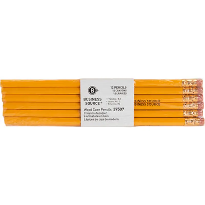 Business Source 37507 Woodcase No. 2 Pencils