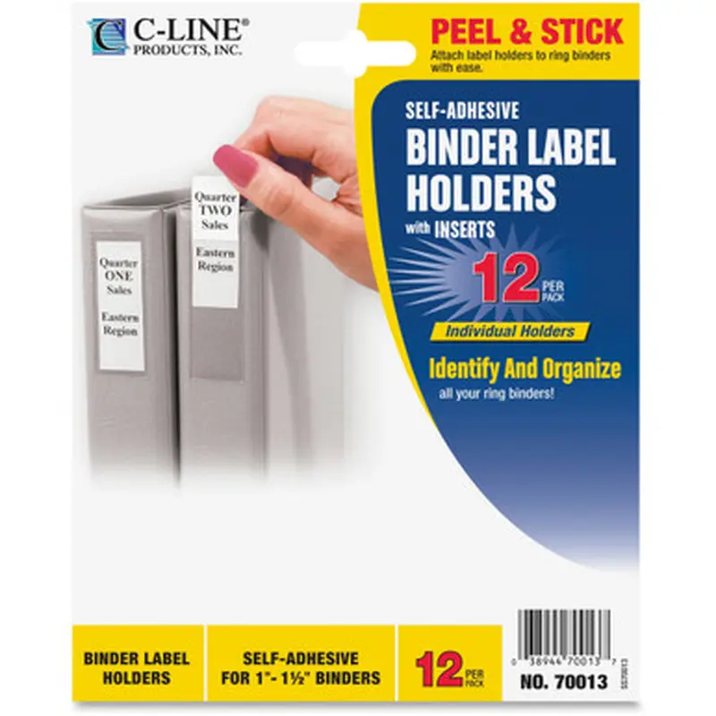 C-Line 70013 Self-Adhesive Binder Labels
