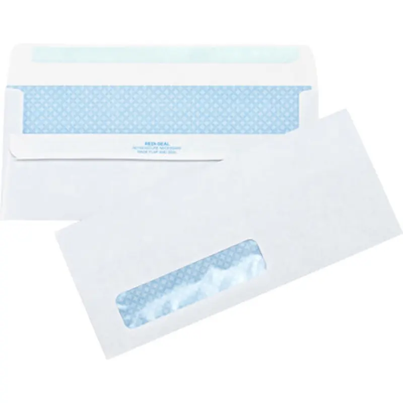 Business Source 42207 No.10 Standard Window Invoice Envelopes