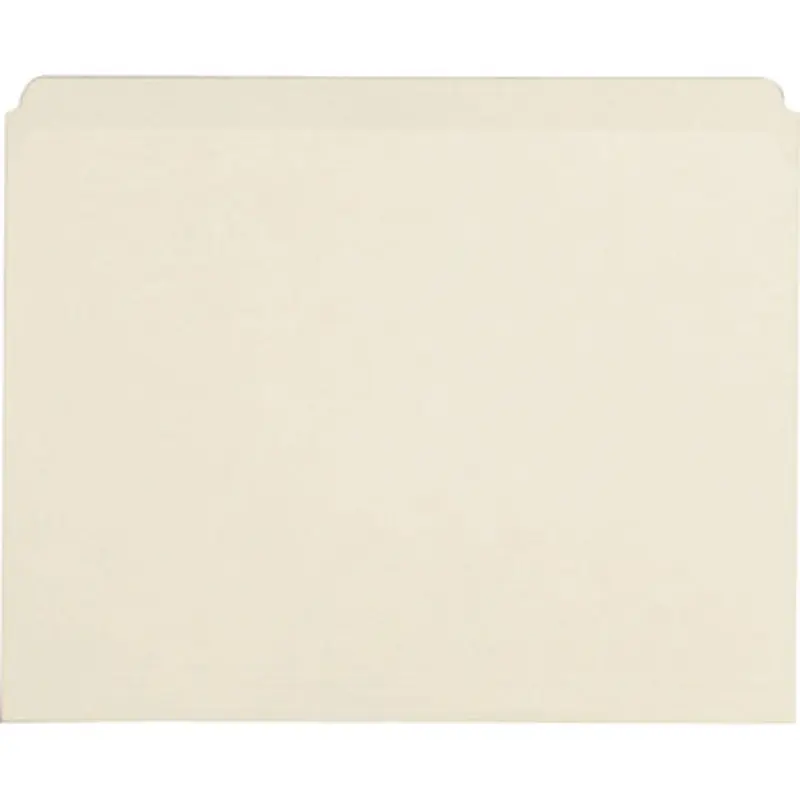 Business Source 43565 Straight Cut 1-ply Letter-size File Folders