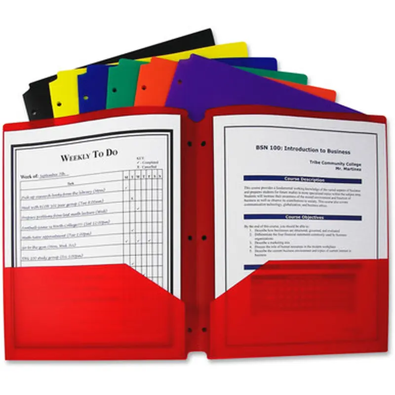 C-Line 33930 2-pocket Heavyweight Poly Portfolio