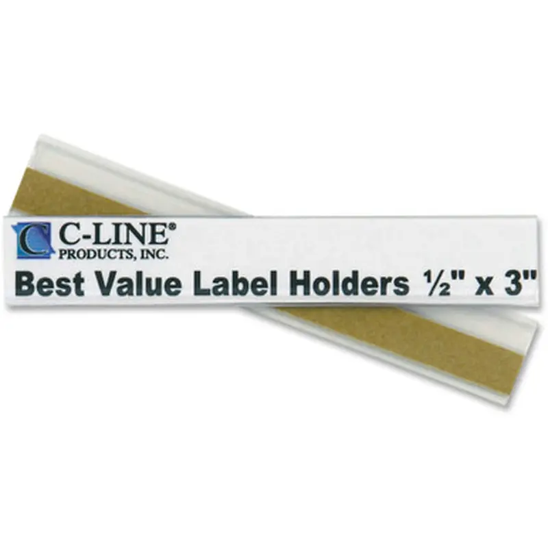 C-Line 87607 Best Value Peel/Stick Shelf Label Holders