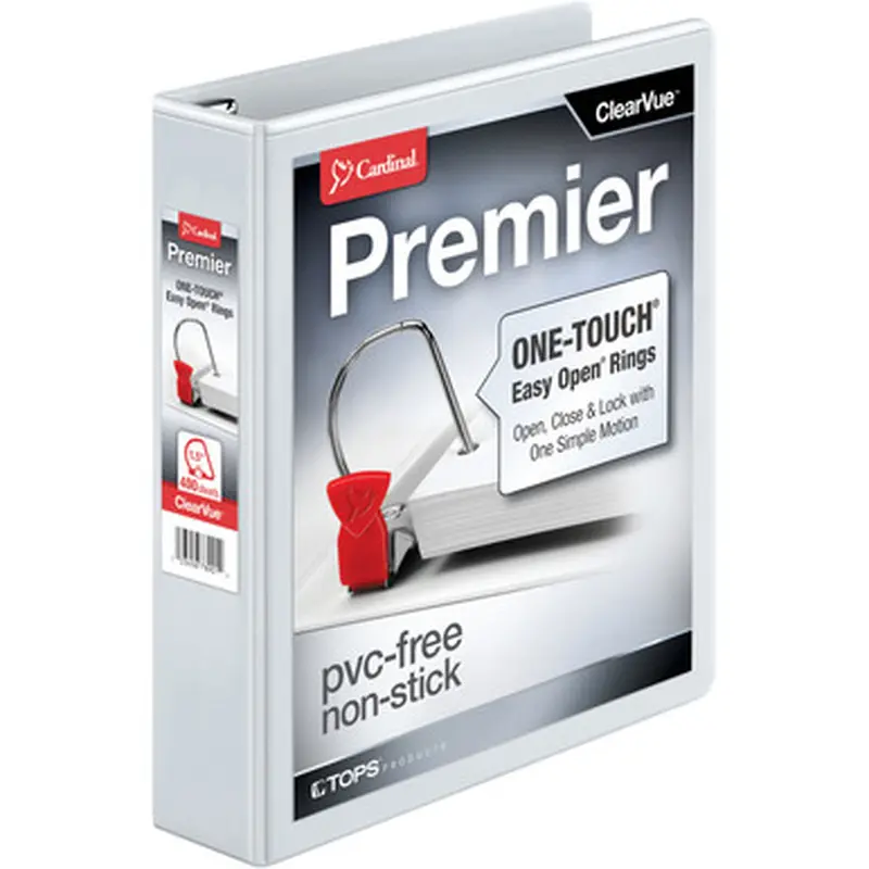 Cardinal 10310 EasyOpen Clearvue Slant D-Ring Binders
