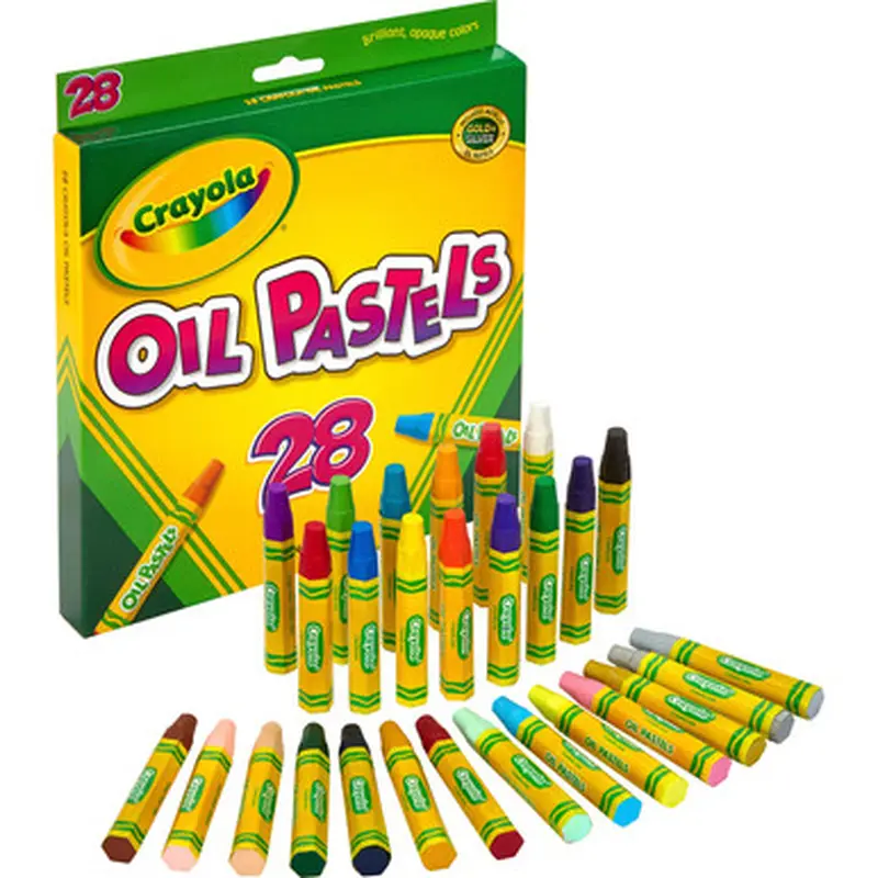 Crayola 524628 Jumbo 28 Oil Pastels
