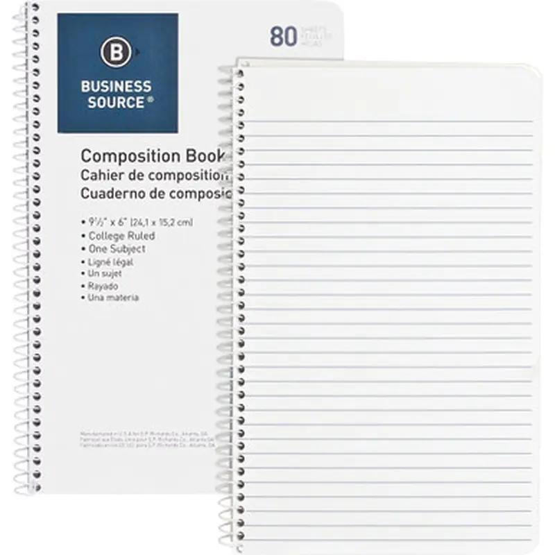 Business Source 10966 College Ruled Composition Books