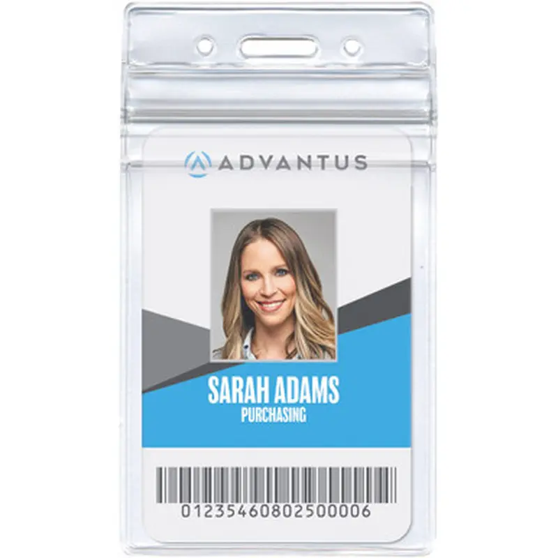 Advantus 75524 Vertical Resealable Badge Holder