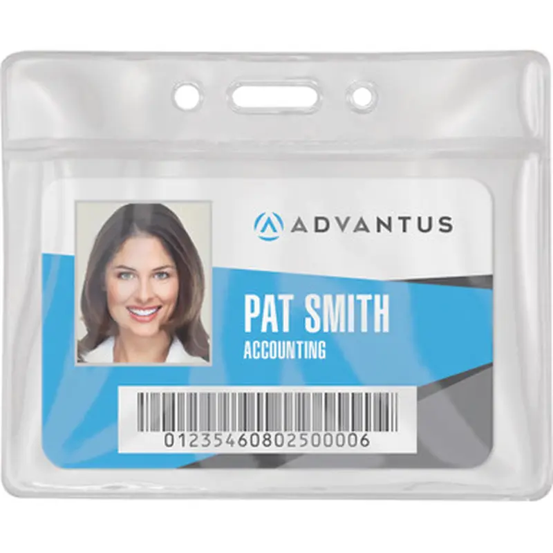Advantus 75683 Vinyl ID Badge Holders