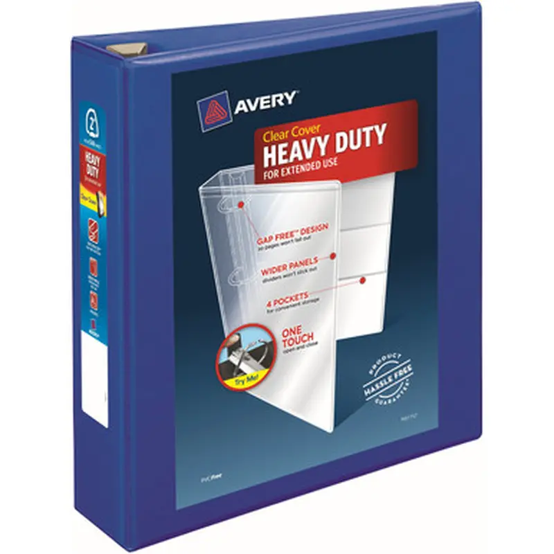 Avery 79778 Heavy-Duty View Binders - Locking One Touch EZD Rings