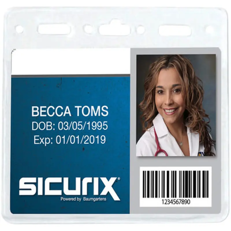 SICURIX 67830 ID Badge Holder - Horizontal