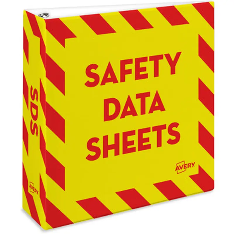 Avery 18952 3&quot Heavy-Duty Industrial SDS Binder - One-Touch Rings