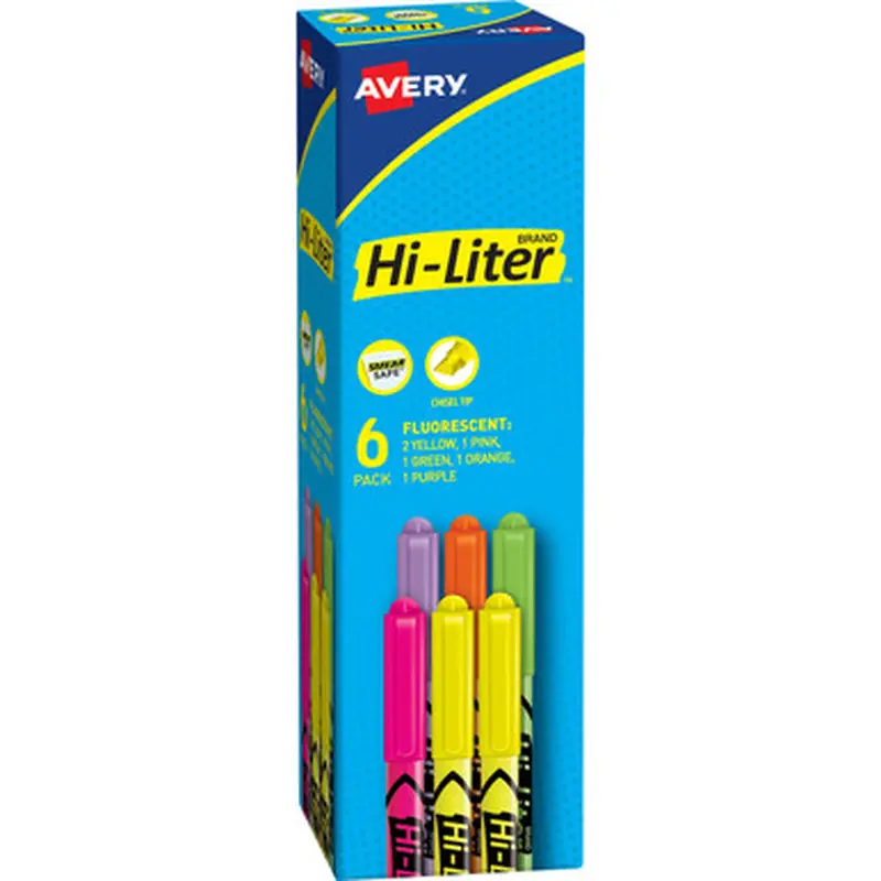 Avery 23565 Pen-Style Fluorescent Highlighters