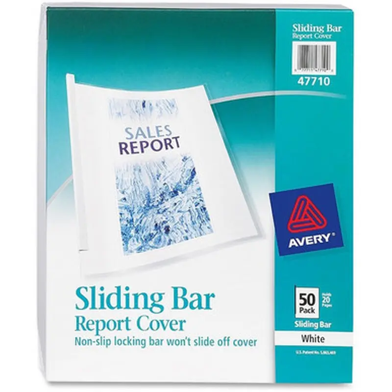 Avery FS11C50P Sliding Bar Report Covers