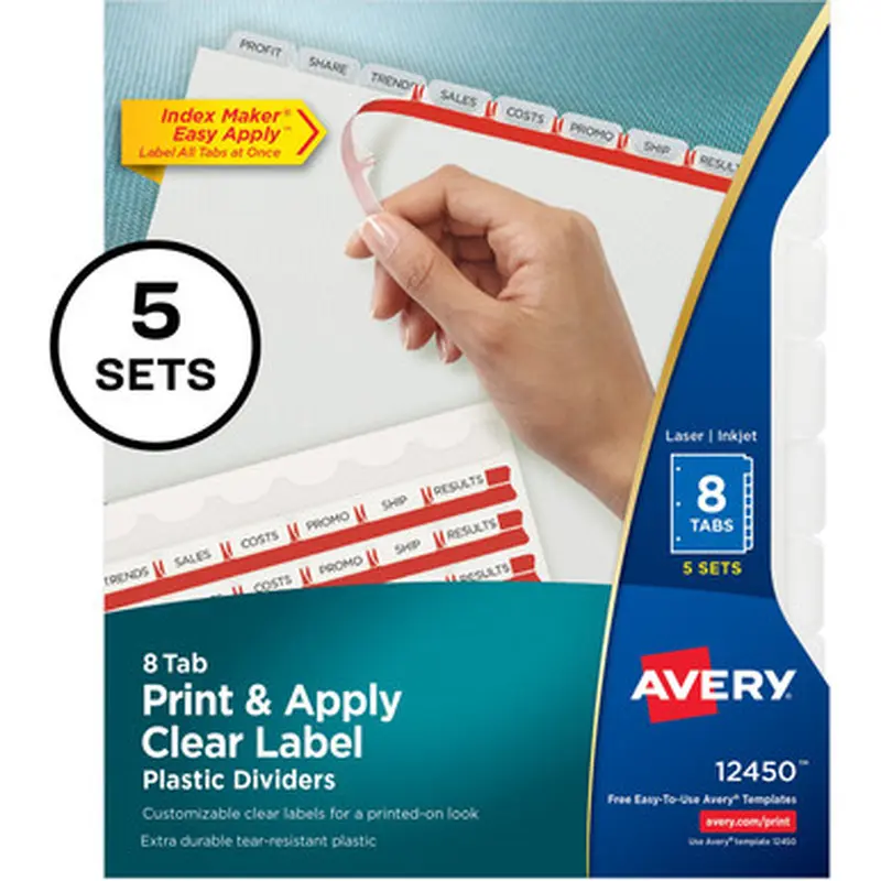 Avery 12450 Index Maker Index Divider