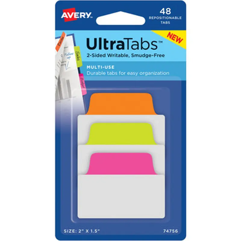 Avery 74756 2&quot Multi-use Ultra Tabs