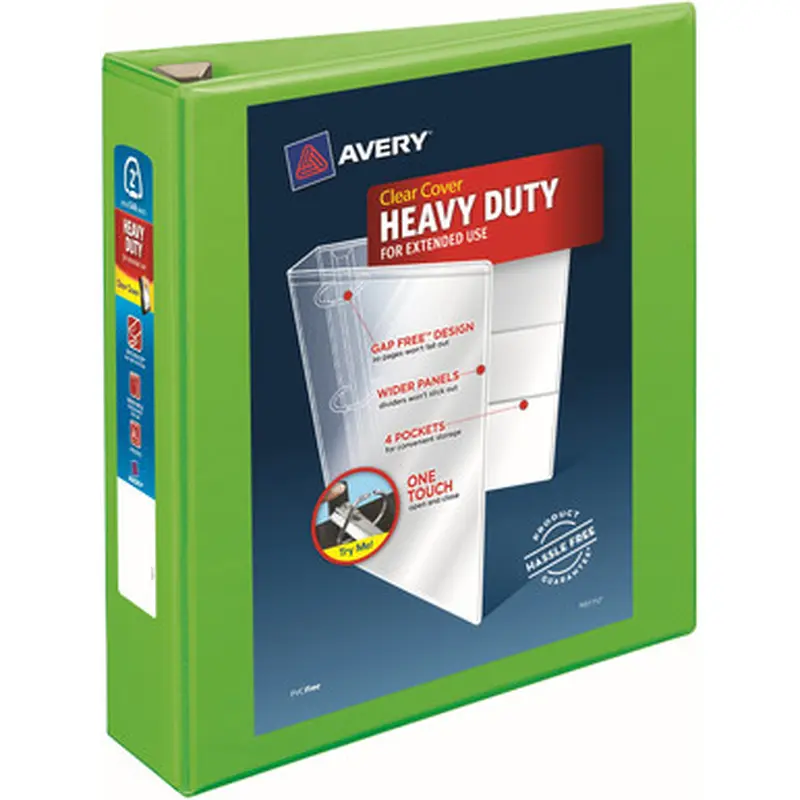 Avery 79776 Heavy-Duty View Binders - Locking One Touch EZD Rings