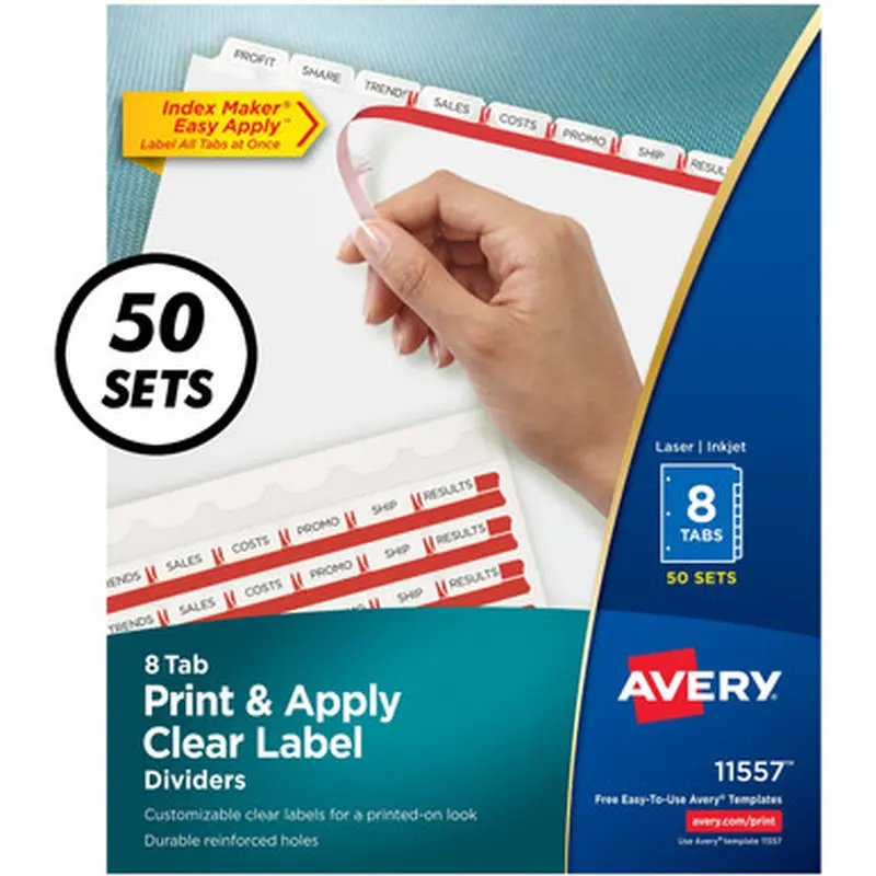 Avery 11557 Index Maker Index Divider