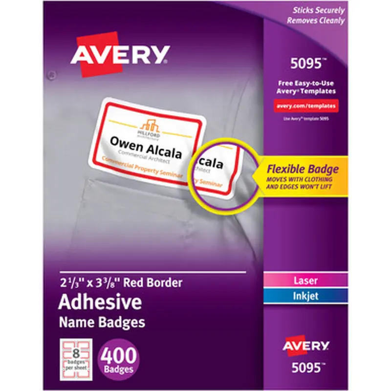 Avery 5095 Name Badge Label