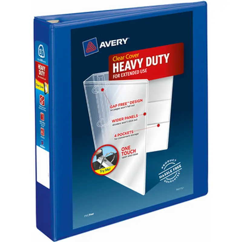 Avery 79775 Heavy-Duty View Binders - Locking One Touch EZD Rings