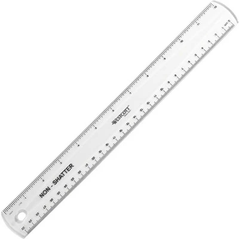 Acme United 13862 12&quot Shatterproof Ruler