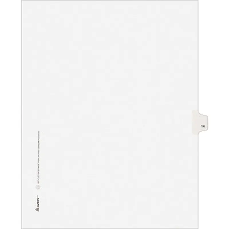 Avery LGLTS14 Individual Legal Exhibit Dividers - Avery Style - Unpunched