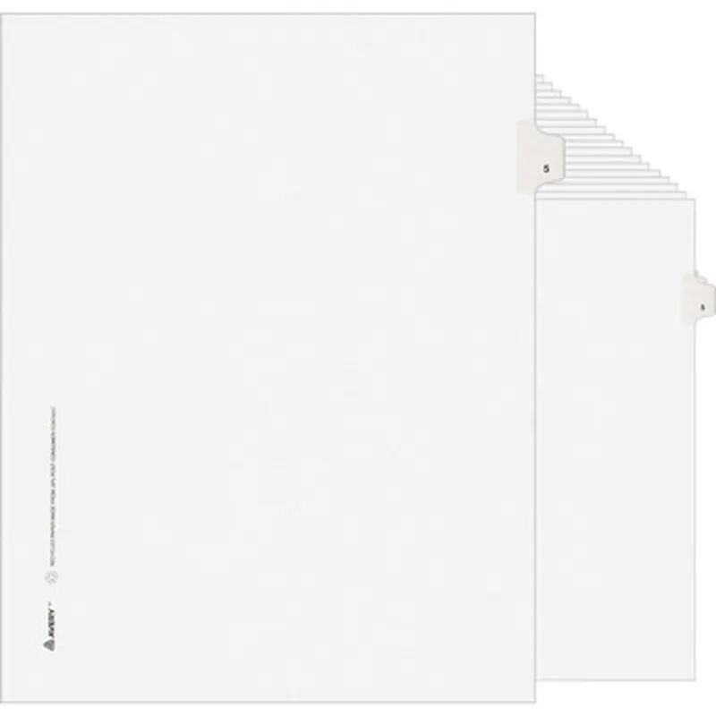 Avery LGLTS5 Individual Legal Exhibit Dividers - Avery Style - Unpunched