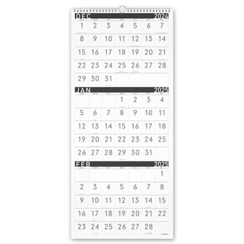 2025 At-A-Glance PM11X-28 3-Month Wall Calendar, 12 x 27&quot