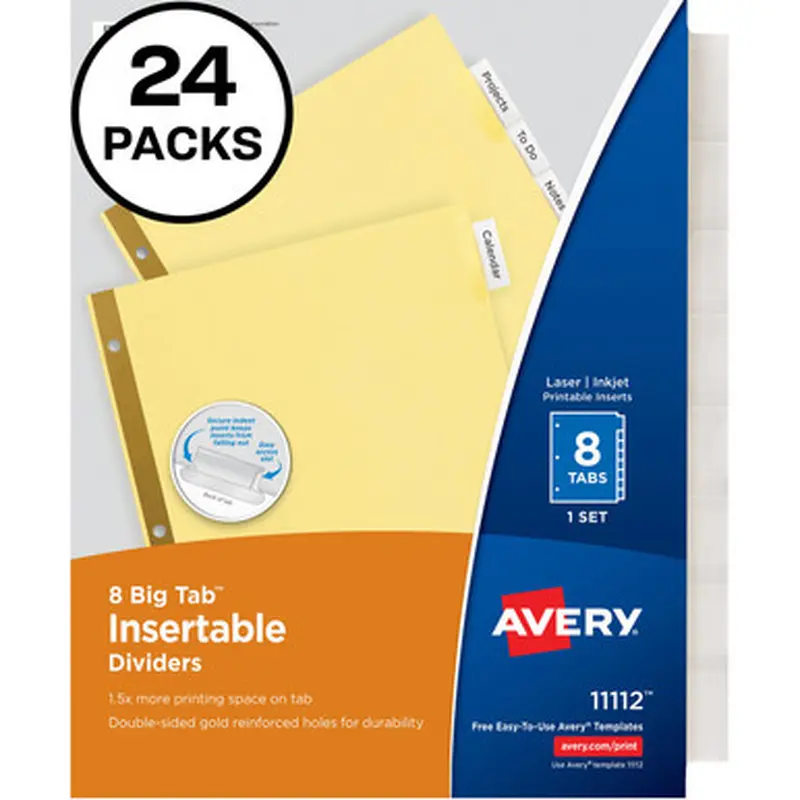 Avery 11115 Big Tab Insertable Dividers