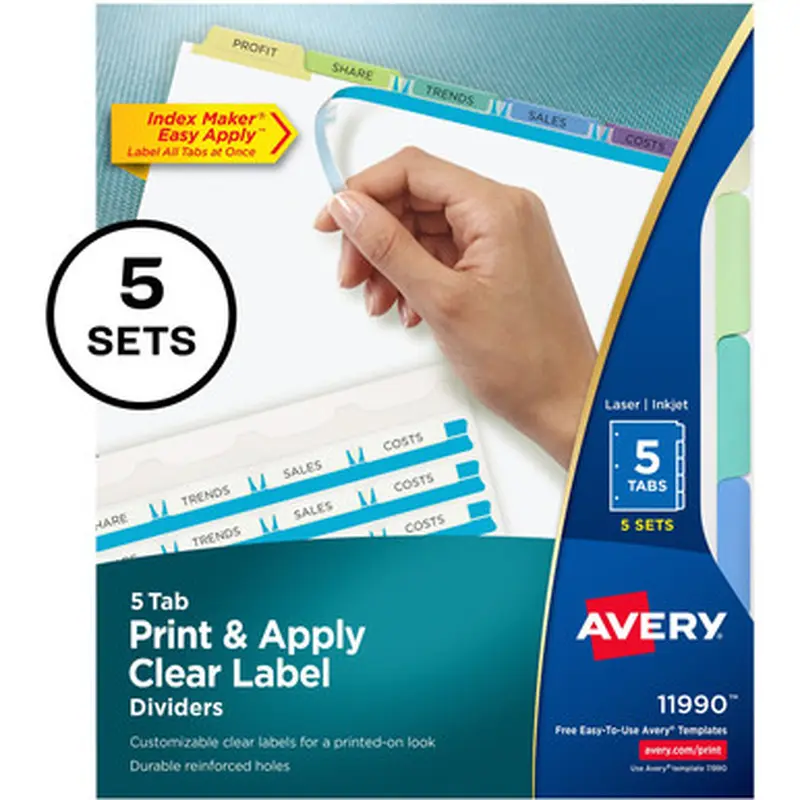 Avery 11990 Index Maker Index Divider