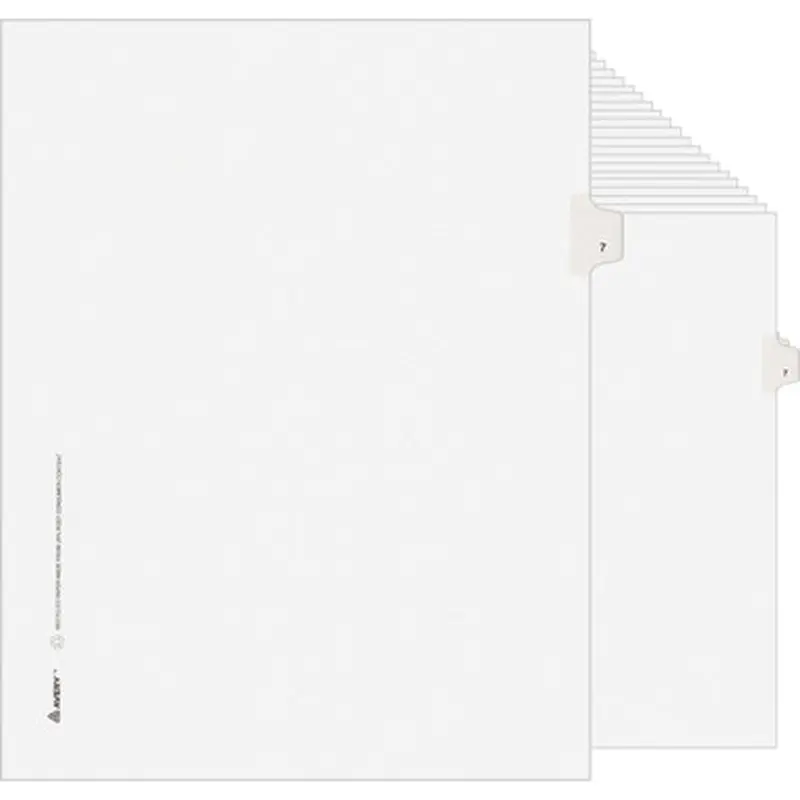 Avery LGLTS7 Individual Legal Exhibit Dividers - Avery Style - Unpunched
