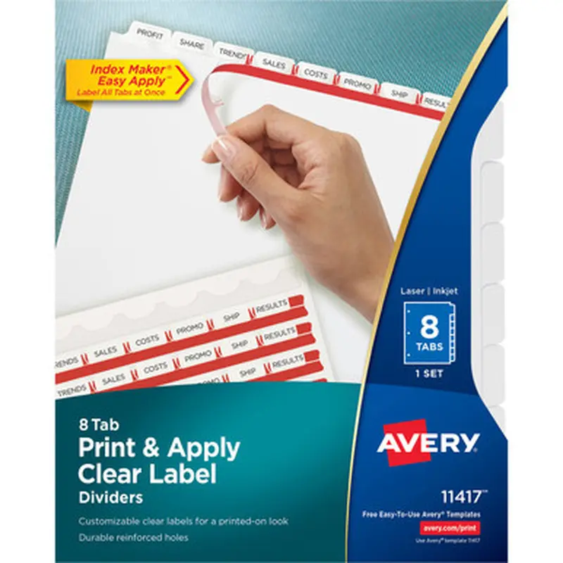 Avery 11417 Index Maker Index Divider