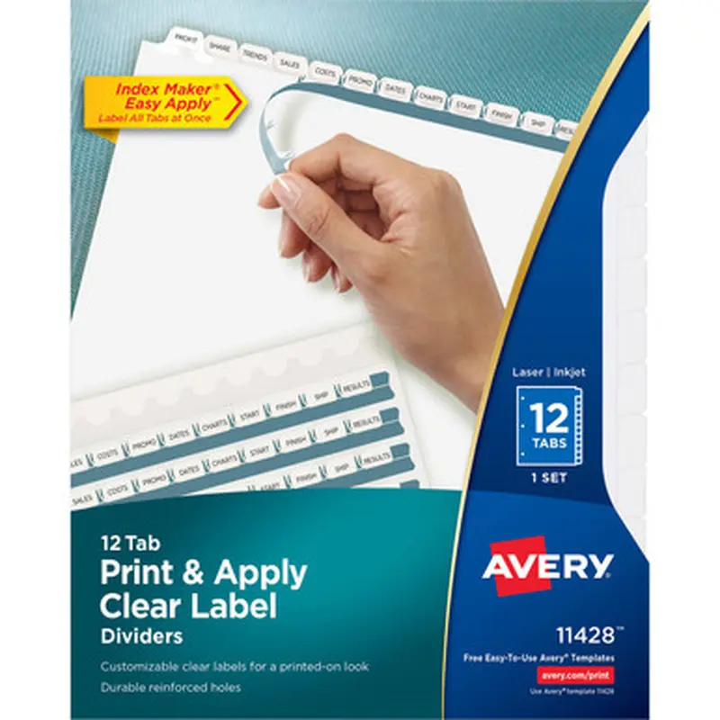 Avery 11428 Index Maker Index Divider