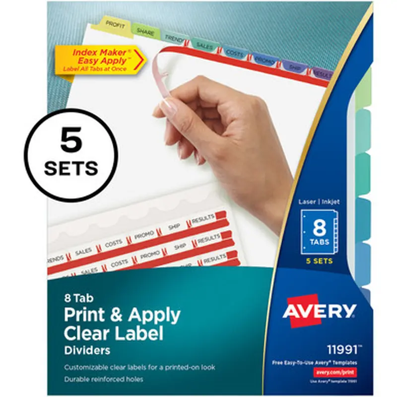 Avery 11991 Index Maker Index Divider