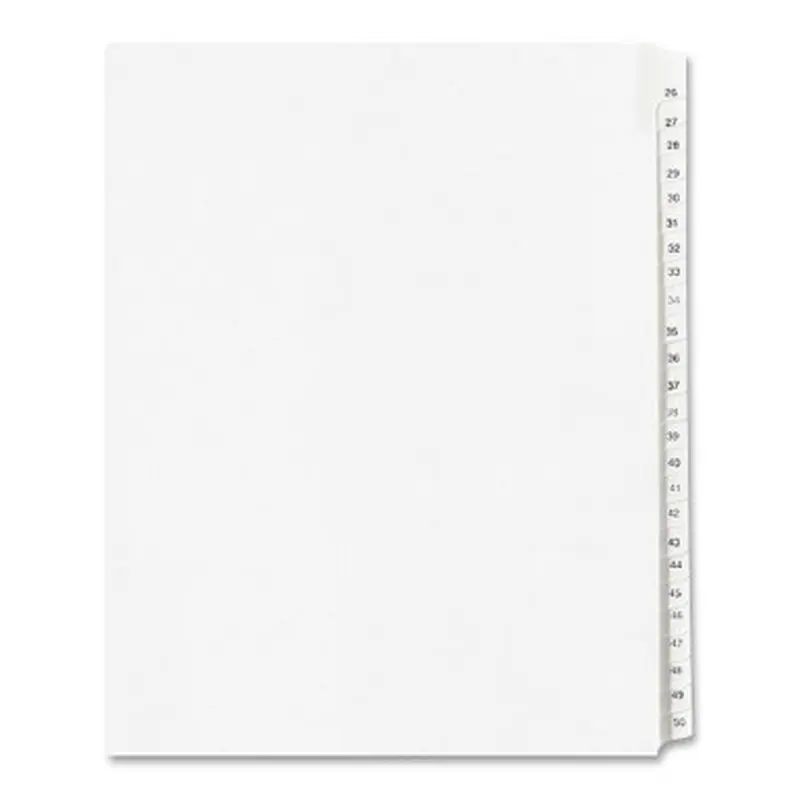 Avery 1702 Collated Legal Exhibit Dividers - Allstate Style