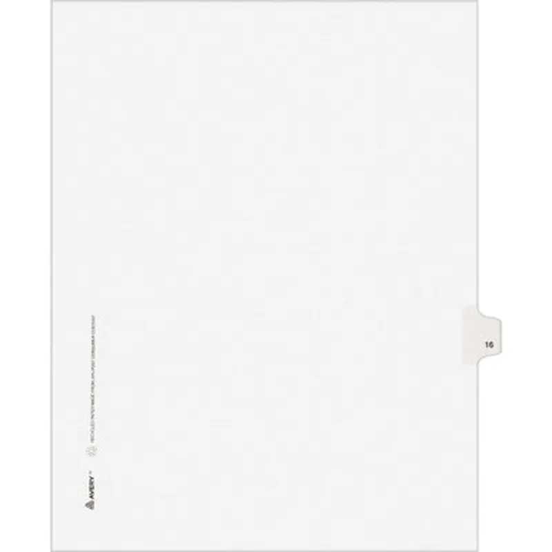 Avery LG16LTS Individual Legal Exhibit Dividers - Avery Style