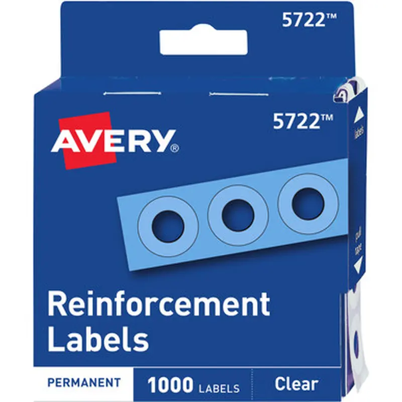Avery 5722 Hole Reinforcement Label Rings